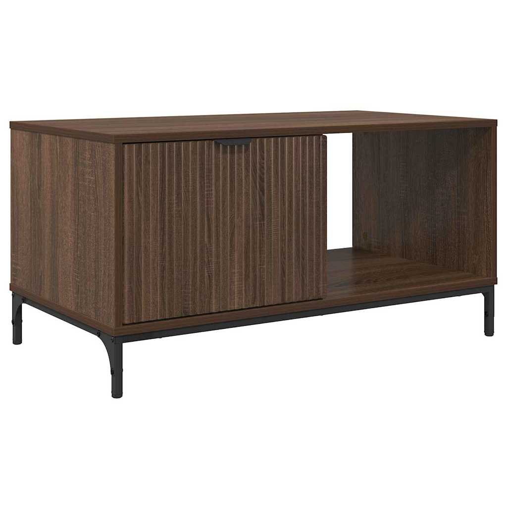 Masă de cafea Stejar brun 90 x 49 x 46 cm Lemn compozit GartenMobel Dekor