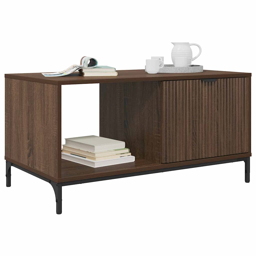 Masă de cafea Stejar brun 90 x 49 x 46 cm Lemn compozit GartenMobel Dekor