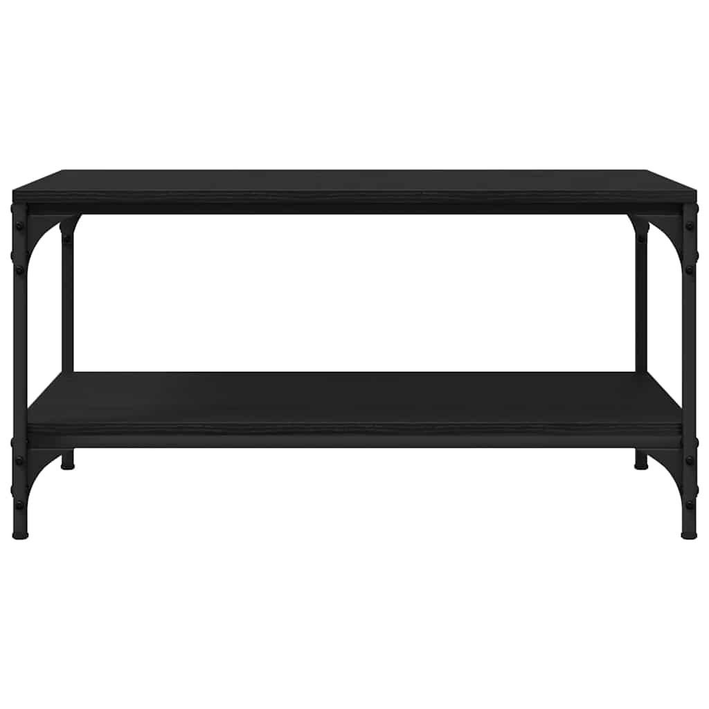 Masă de cafea Stejar negru 80 x 50 x 40 cm Lemn compozit GartenMobel Dekor