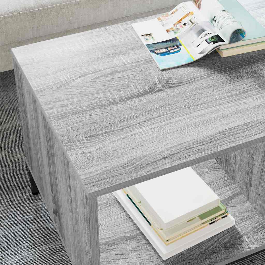 Masă de cafea sonoma gri 90 x 49 x 46 cm Lemn compozit GartenMobel Dekor
