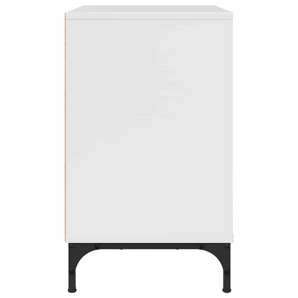 Noptieră Alb foarte lucios 63.5 x 36 x 61 cm Lemn compozit GartenMobel Dekor