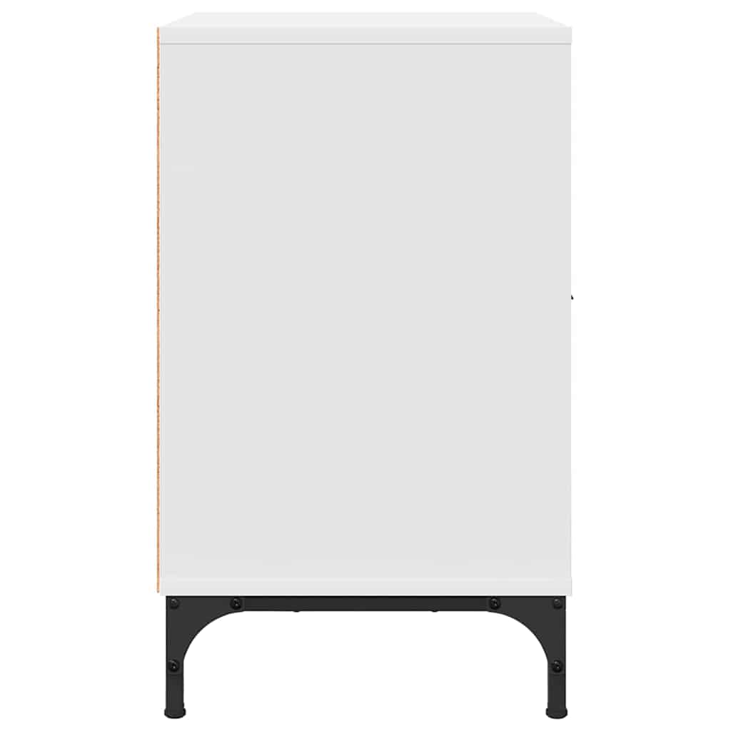 Noptieră cu sertar Alb 49 x 36 x 61 cm Lemn compozit GartenMobel Dekor