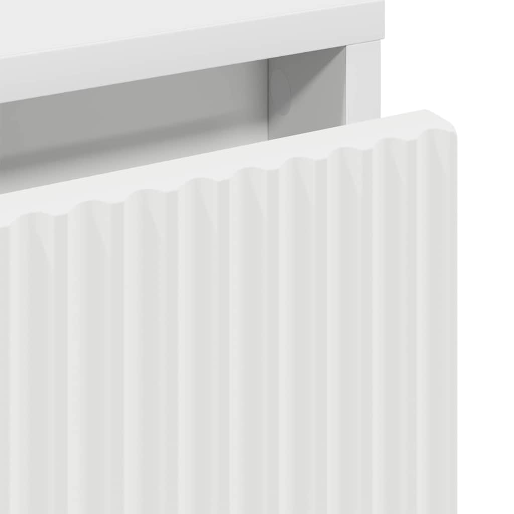 Noptieră cu sertar Alb 63.5 x 36 x 61 cm Lemn compozit GartenMobel Dekor