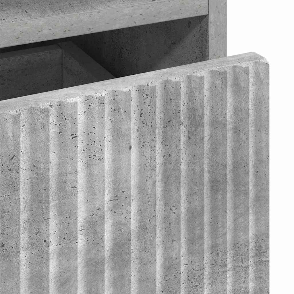 Noptieră cu sertar Gri beton 49 x 36 x 61 cm Lemn compozit GartenMobel Dekor
