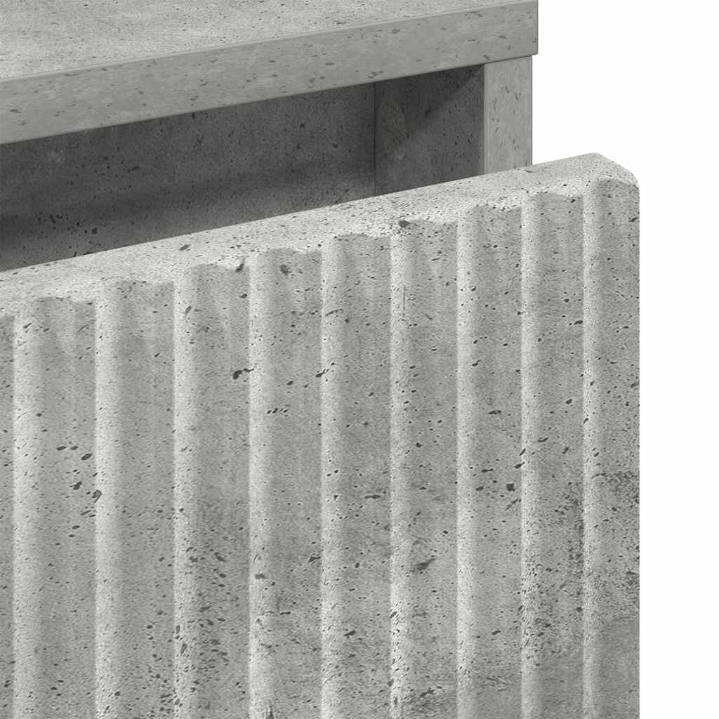 Noptieră cu sertar Gri beton 63.5 x 36 x 61 cm Lemn compozit GartenMobel Dekor