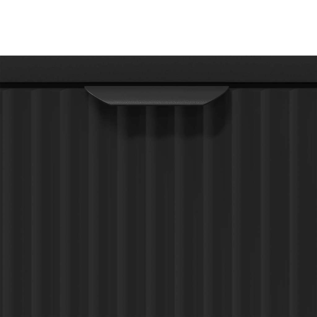 Noptieră cu sertar Negru 63.5 x 36 x 61 cm Lemn compozit GartenMobel Dekor