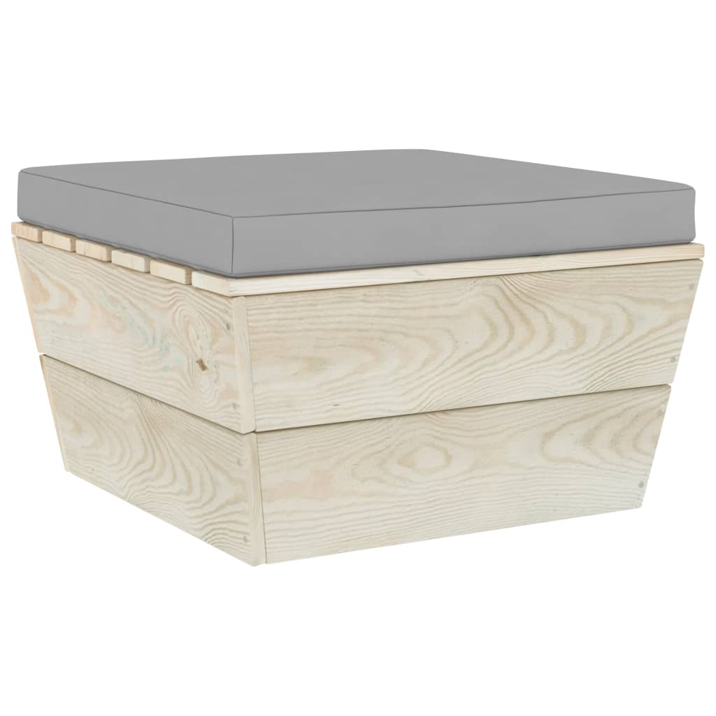 Set mobilier grădină din paleți cu perne, 7 piese, lemn molid GartenMobel Dekor