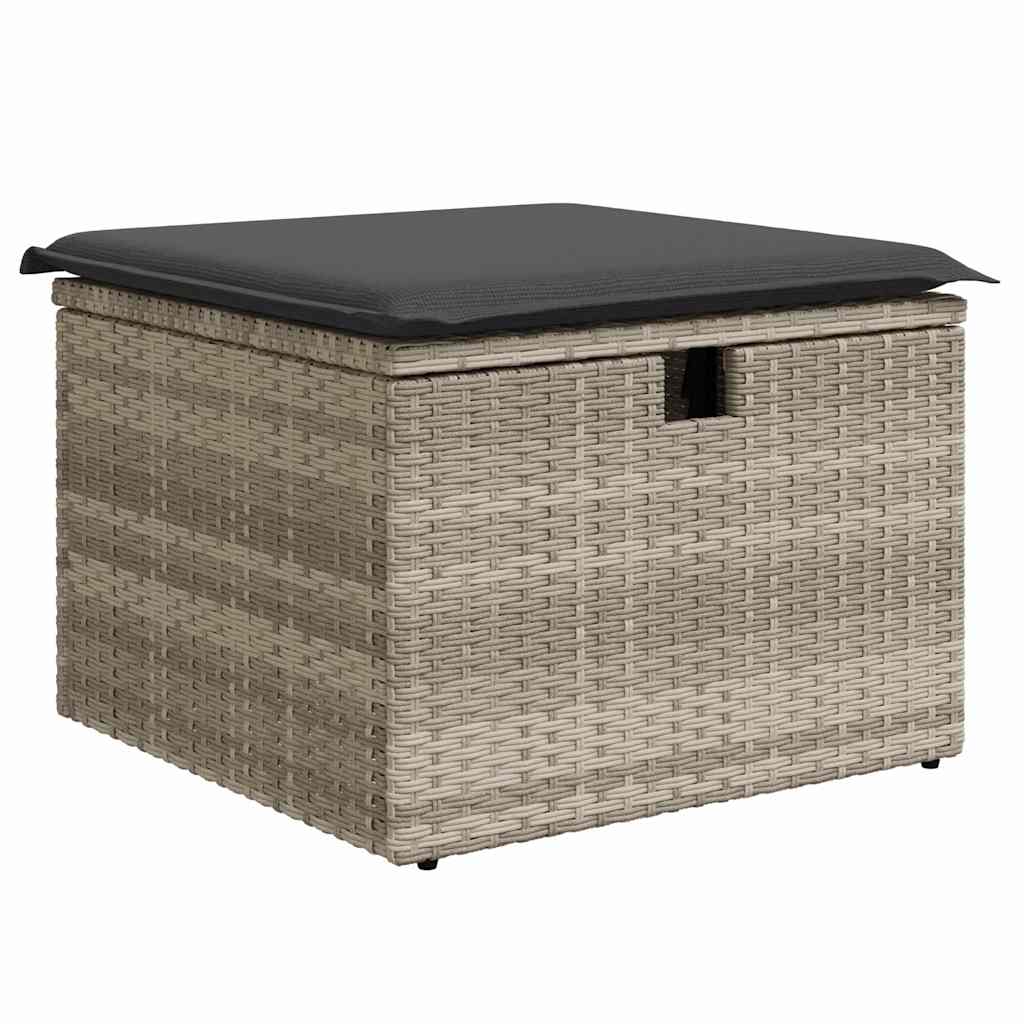 Set de canapele pentru grădină 6 pcs Gri deschis Rattan poli GartenMobel Dekor
