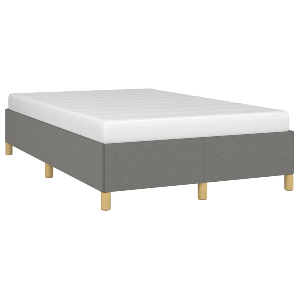 Cadru de pat fără saltea, gri închis, 120x200 cm, textil GartenMobel Dekor