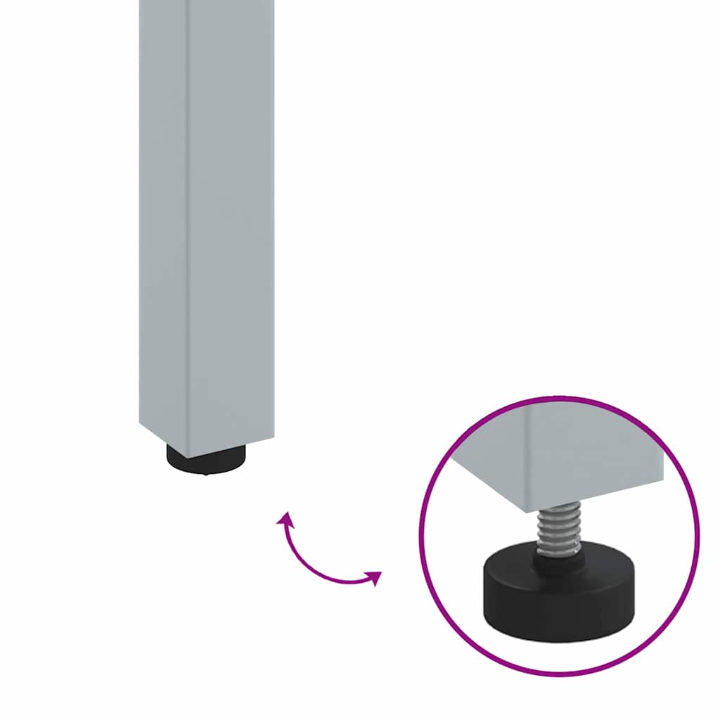 Mese de exterior Natural și gri 150 x 90 x 75 cm GartenMobel Dekor