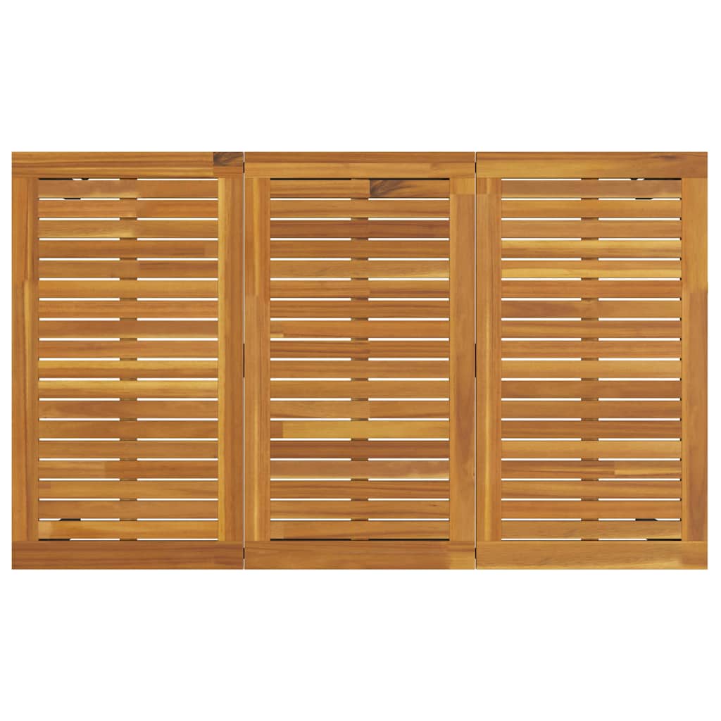 Mese de exterior Natural și gri 150 x 90 x 75 cm GartenMobel Dekor