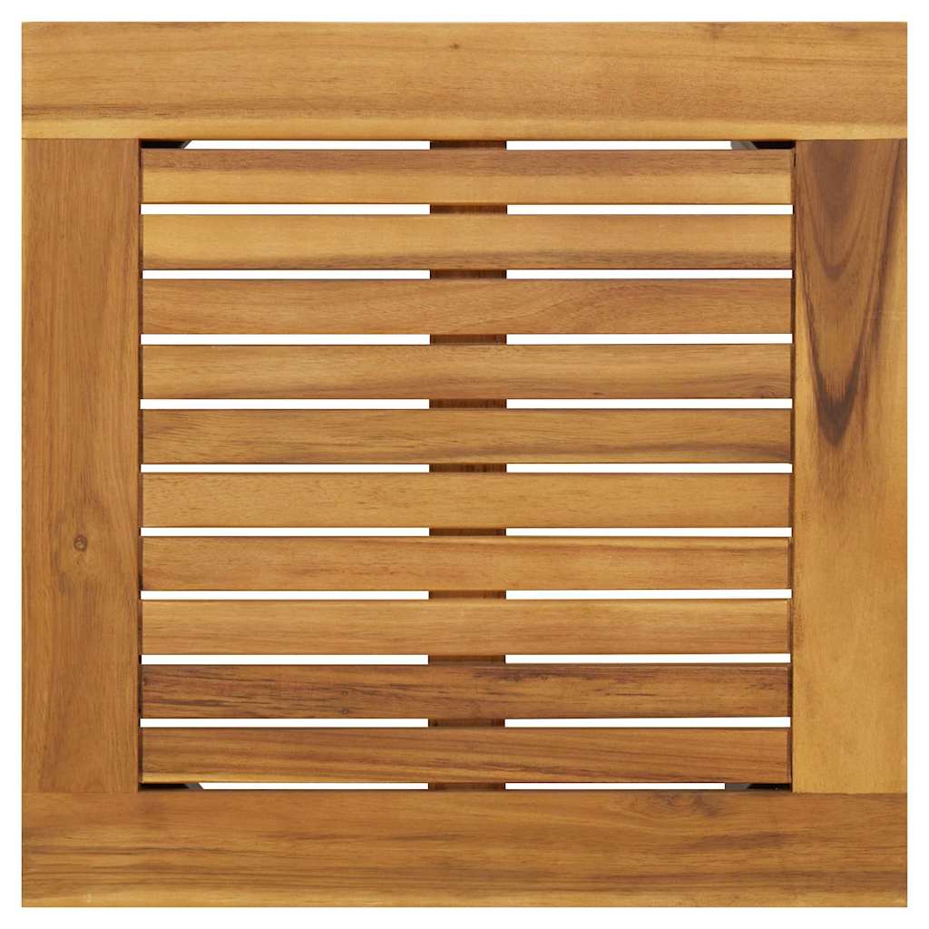 Mese de exterior Natural și gri 45 x 45 x 38 cm GartenMobel Dekor