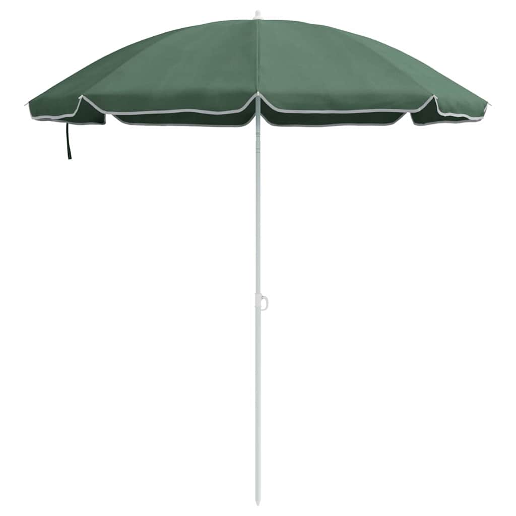 Parasol de Plajă Verde 161 x 193 cm Poliester GartenMobel Dekor