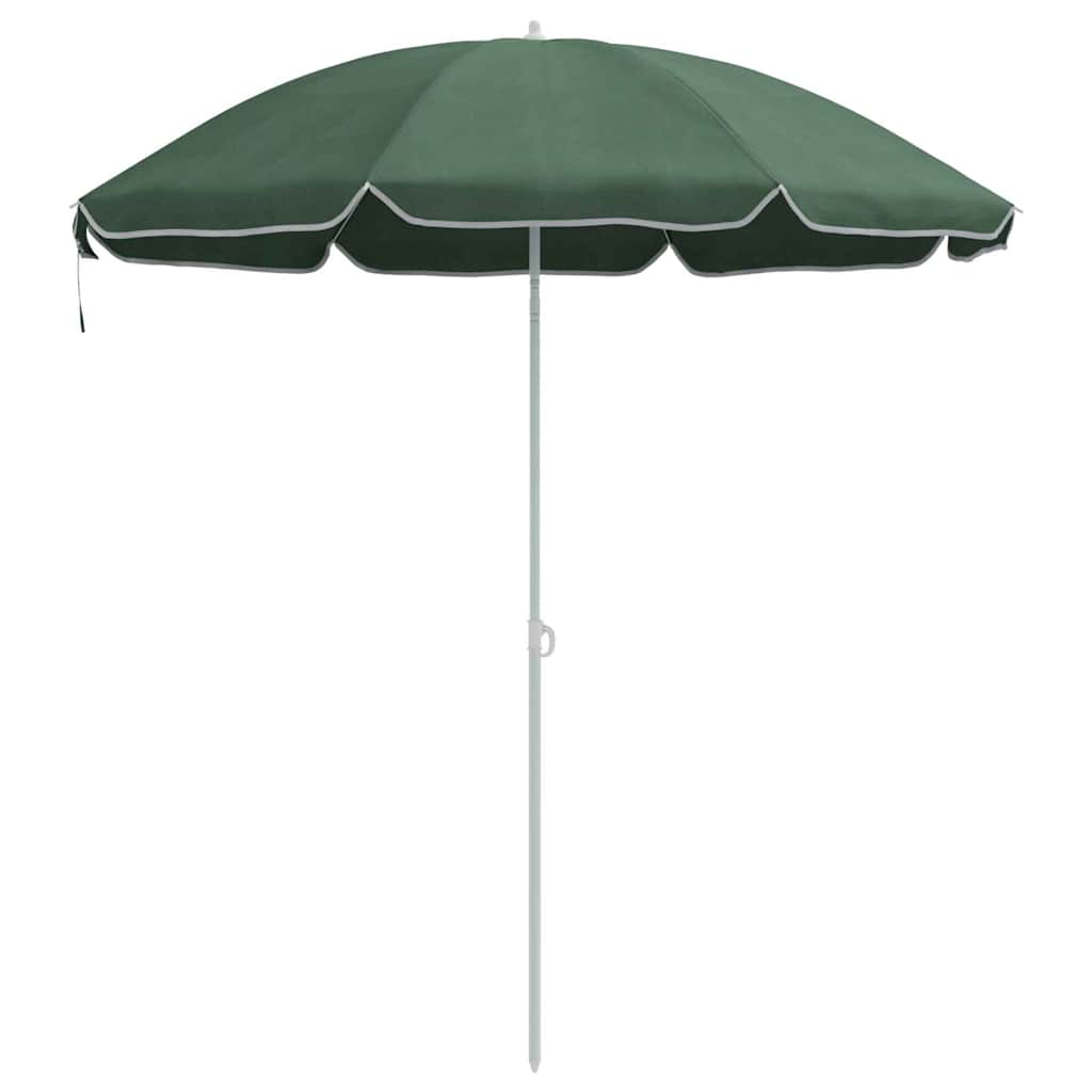 Parasol de Plajă Verde 161 x 193 cm Poliester GartenMobel Dekor