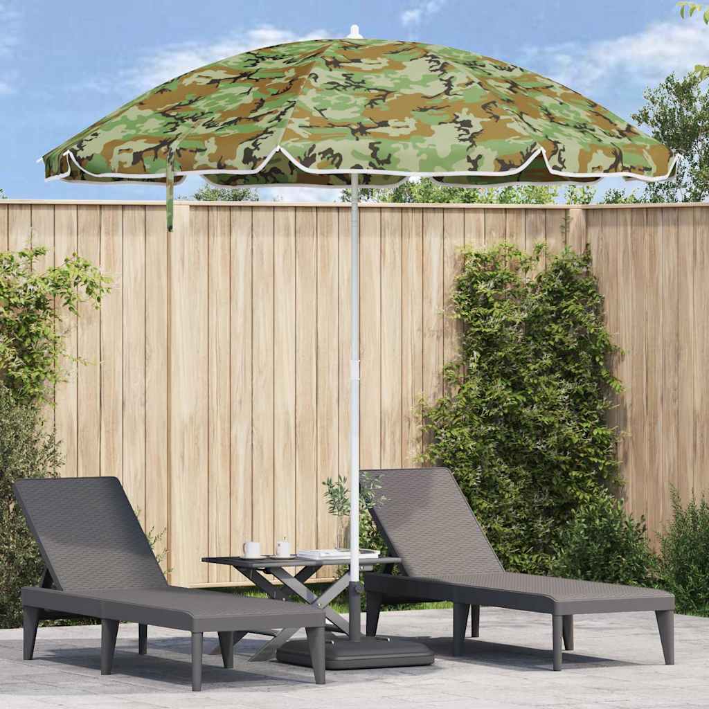 Parasol de Plajă Verde 263 x 263 x 272 cm Poliester și metal GartenMobel Dekor