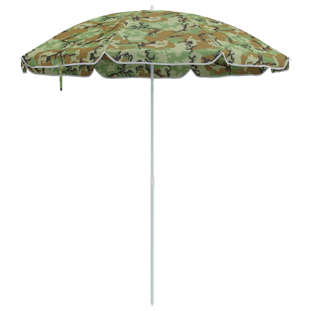 Parasol de Plajă Verde 263 x 263 x 272 cm Poliester și metal GartenMobel Dekor