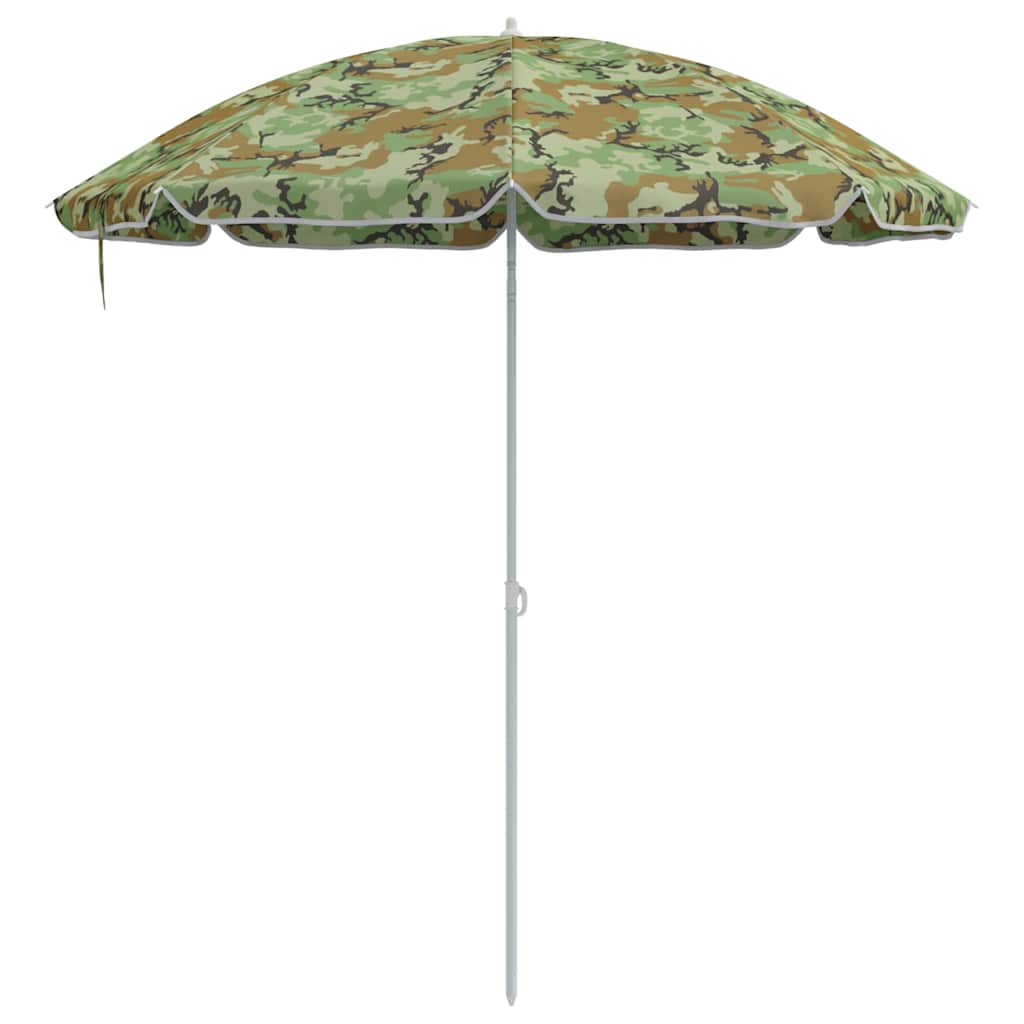 Parasol de Plajă Verde 263 x 263 x 272 cm Poliester și metal GartenMobel Dekor