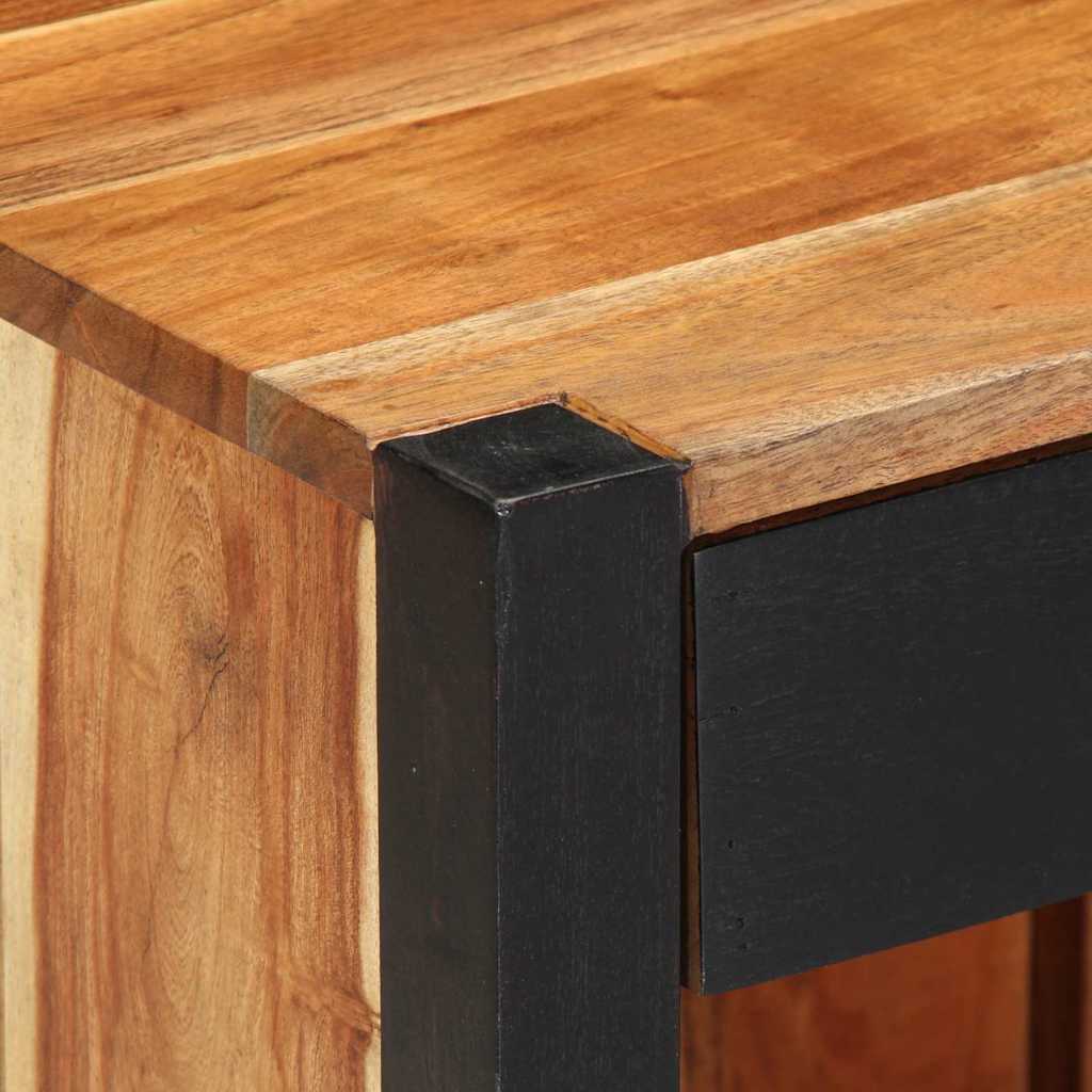 Dulap de noapte 2 pcs Maro 40 x 35 x 50 cm lemn masiv de acacia GartenMobel Dekor