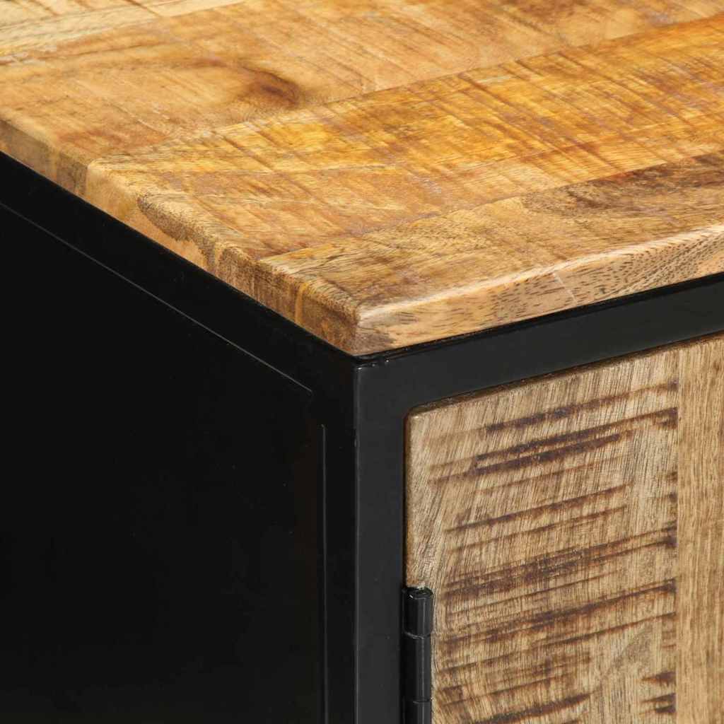 Dulap de noapte Maro și negru 50 x 30 x 45 cm GartenMobel Dekor