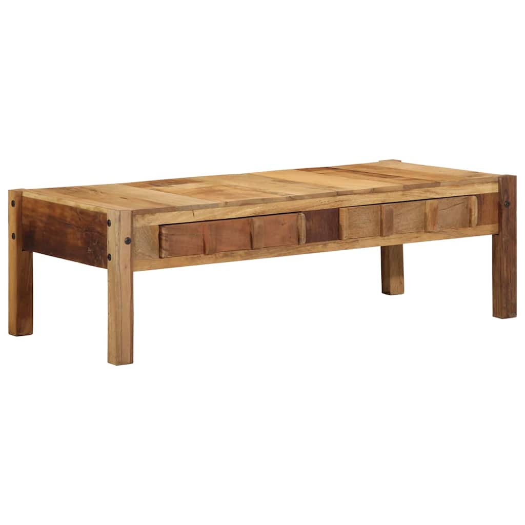 Masă de cafea Maro 110 x 55 x 35 cm Lemn masiv recuperat GartenMobel Dekor
