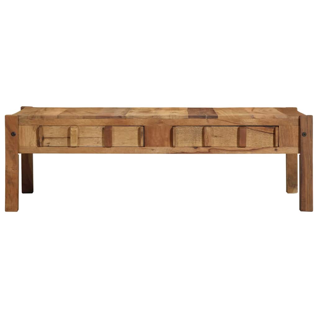 Masă de cafea Maro 110 x 55 x 35 cm Lemn masiv recuperat GartenMobel Dekor