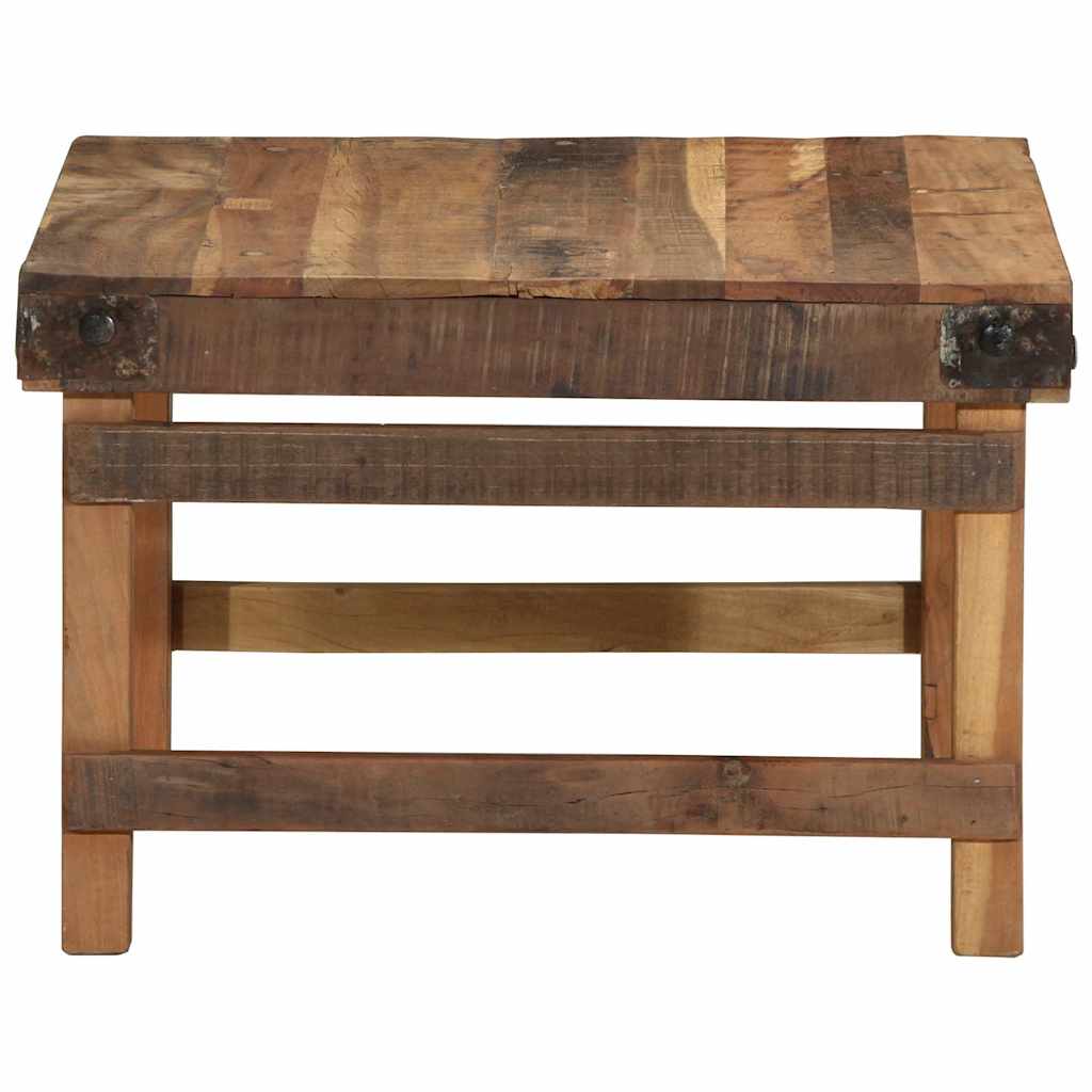 Masă de cafea Maro 60 x 55 x 40 cm Lemn masiv reciclat GartenMobel Dekor