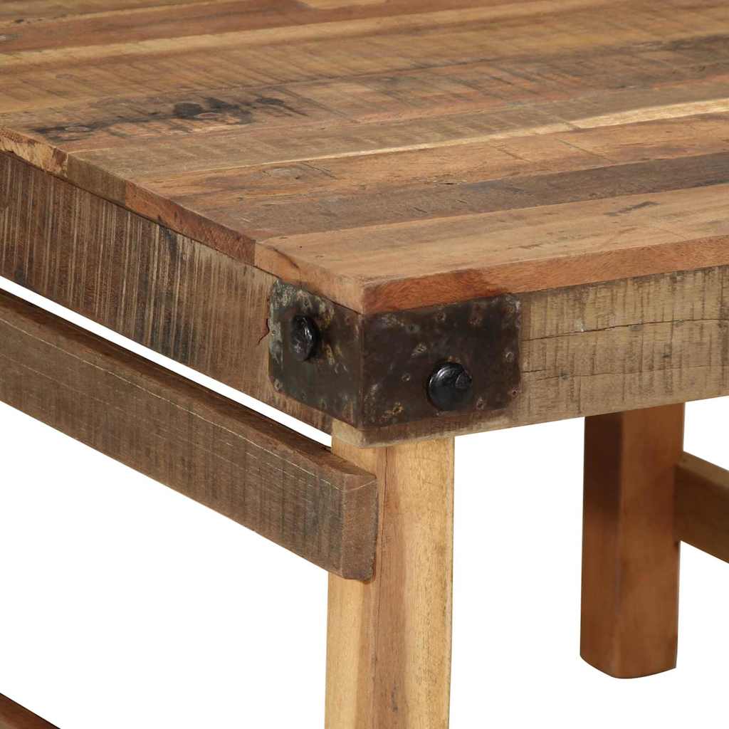 Masă de cafea Maro 60 x 55 x 40 cm Lemn masiv reciclat GartenMobel Dekor