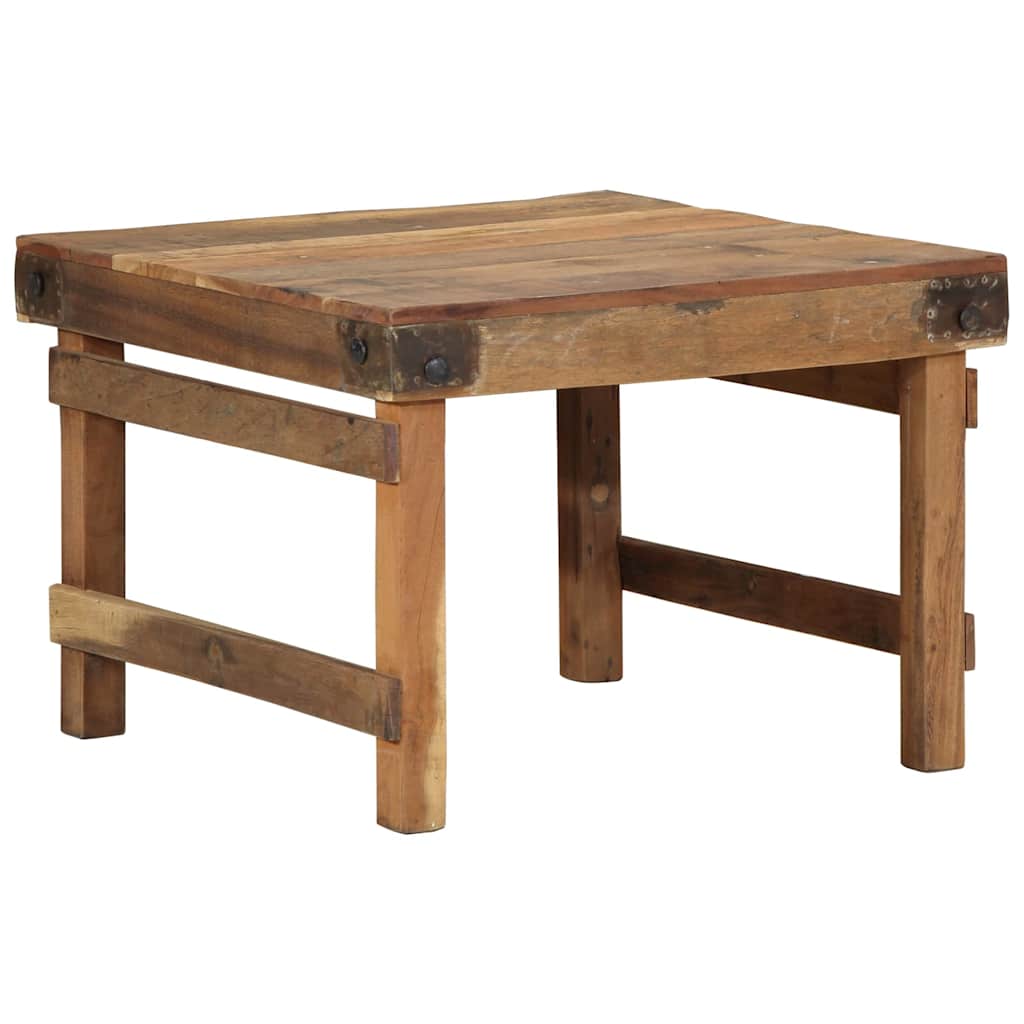 Masă de cafea Maro 60 x 55 x 40 cm Lemn masiv reciclat GartenMobel Dekor