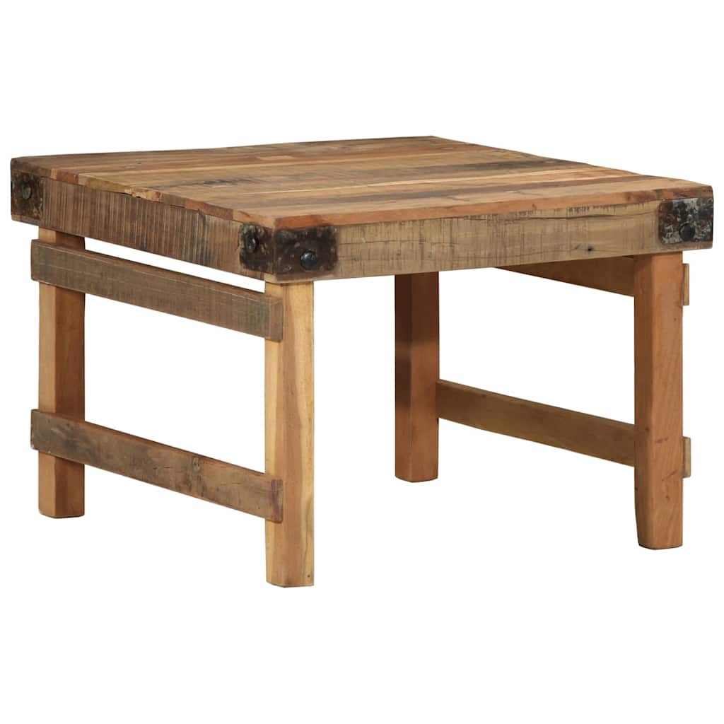 Masă de cafea Maro 60 x 55 x 40 cm Lemn masiv reciclat GartenMobel Dekor