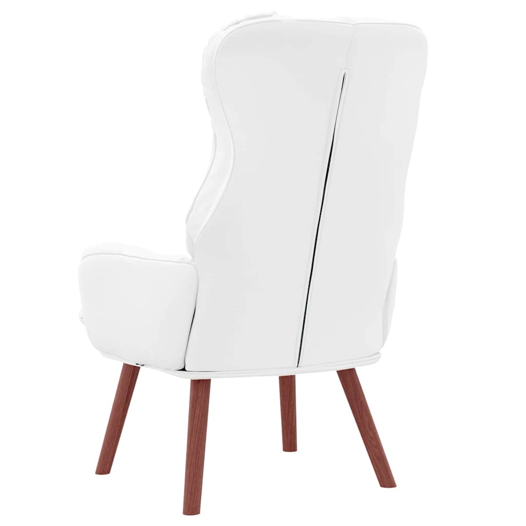 Fotoliu de relaxare Alb 69 x 74 x 93 cm Piele artificială GartenMobel Dekor