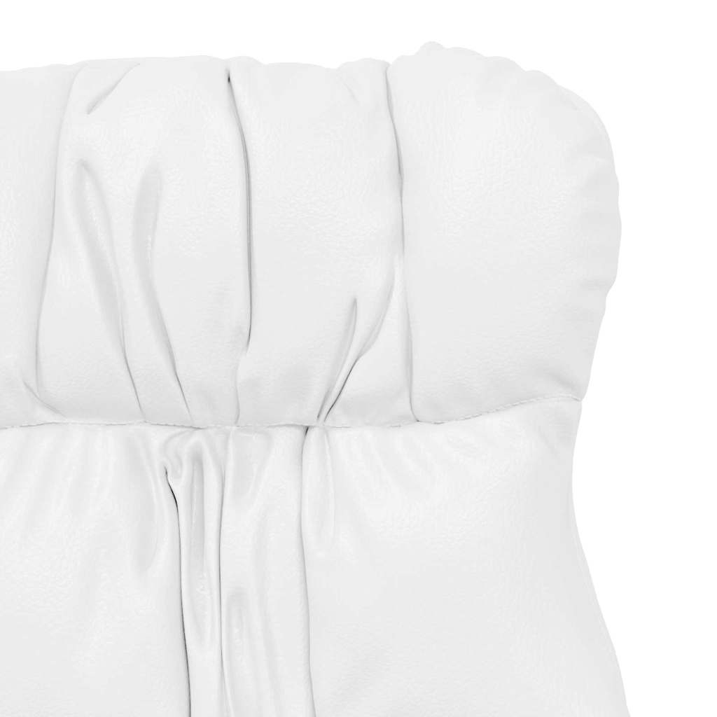 Fotoliu de relaxare Alb 69 x 74 x 93 cm Piele artificială GartenMobel Dekor