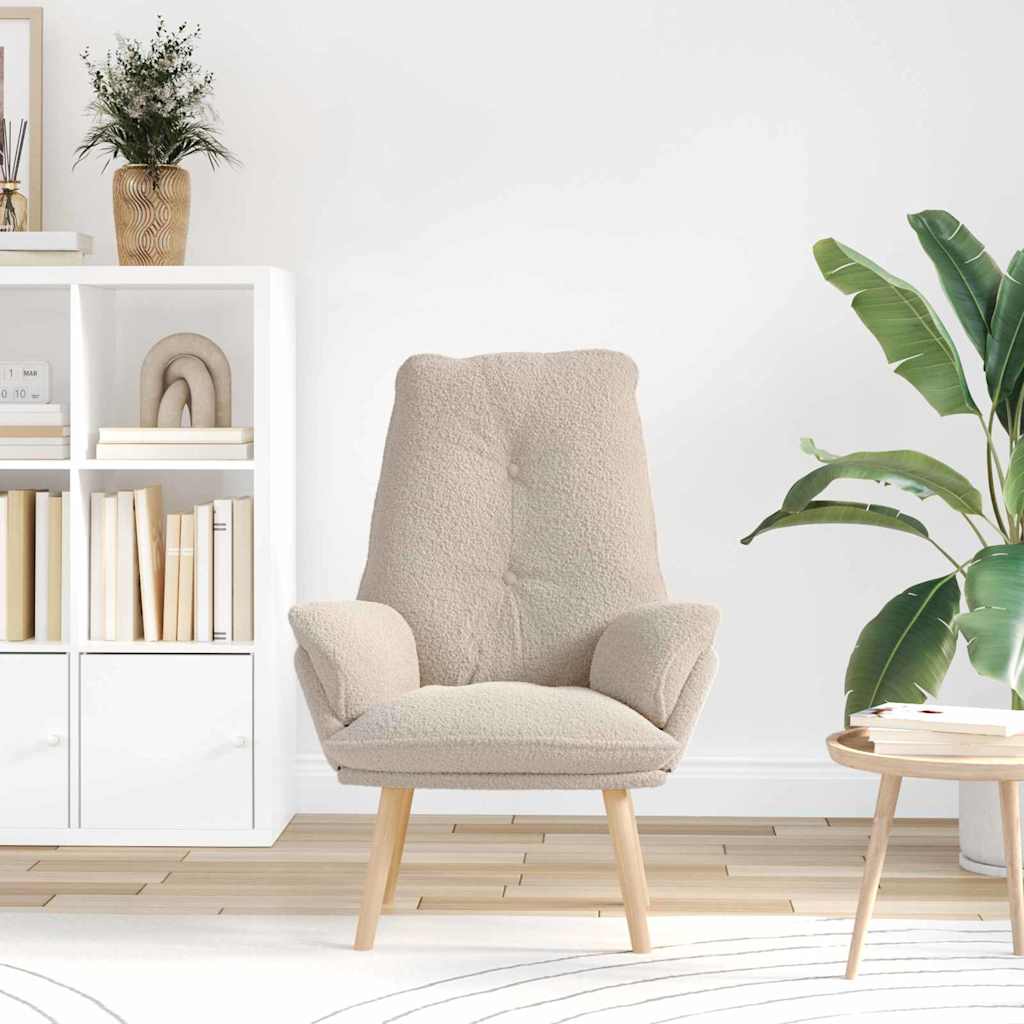 Fotoliu de relaxare Gri deschis 69 x 74 x 93 cm țesătură GartenMobel Dekor