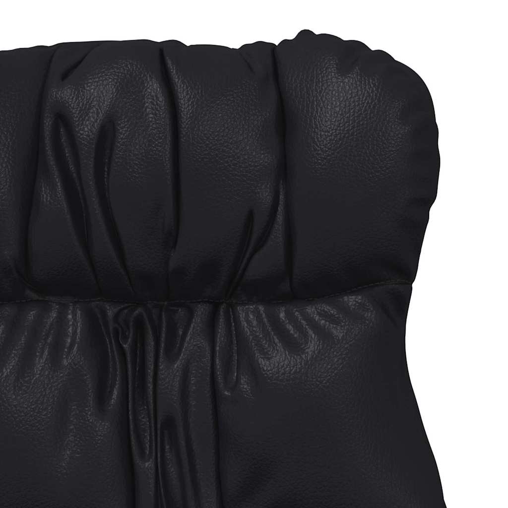 Fotoliu de relaxare Negru 69 x 74 x 93 cm Piele artificială GartenMobel Dekor