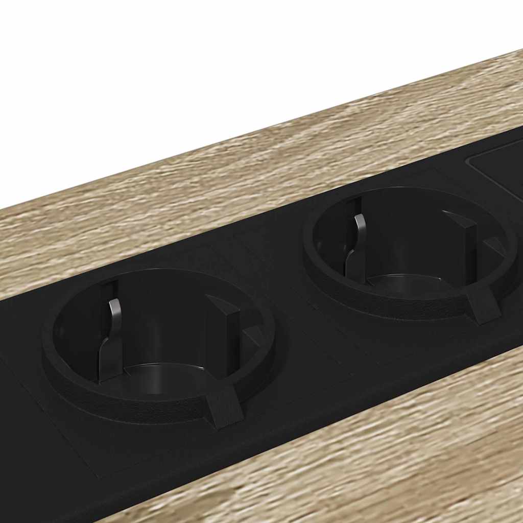 Cabinet de noptiere cu stație de încărcare 2 pcs Stejar sonoma GartenMobel Dekor