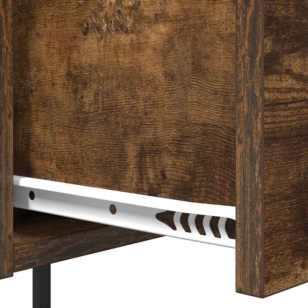 Dulap de noapte Stejar afumat 42 x 41 x 56 cm Lemn compozit GartenMobel Dekor