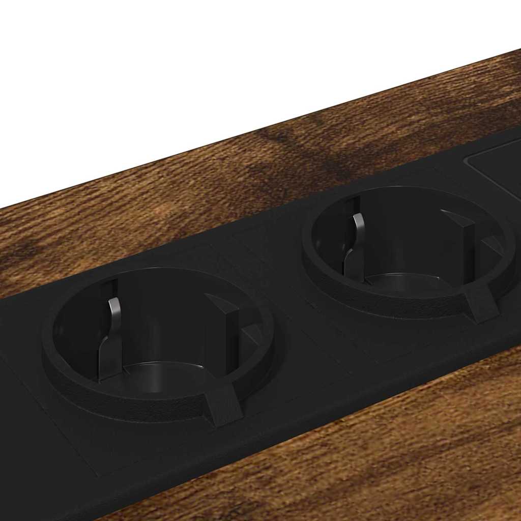 Dulap de noapte Stejar afumat 42 x 41 x 56 cm Lemn compozit GartenMobel Dekor