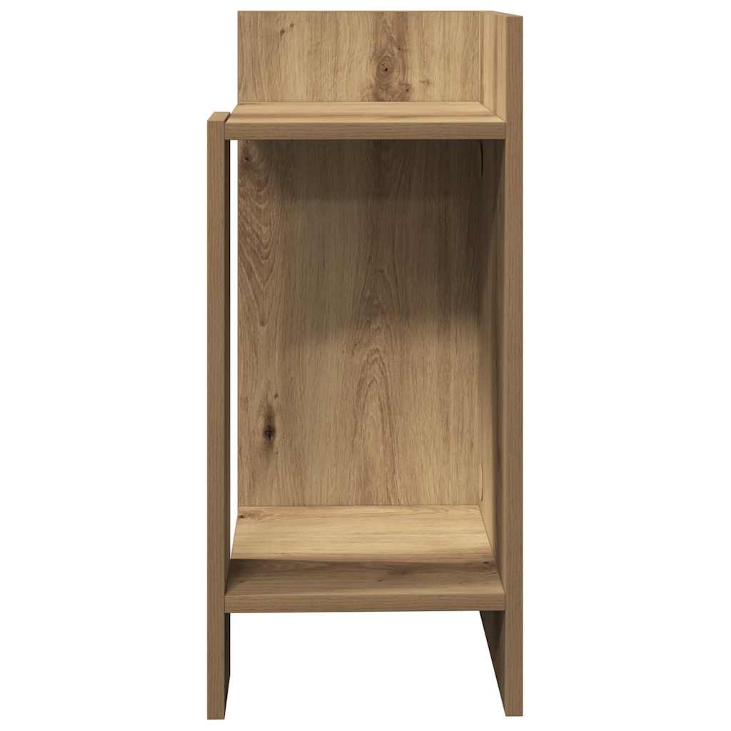 Masă laterală cu poliță Stejar artizanal 25,5x27x60 cm GartenMobel Dekor