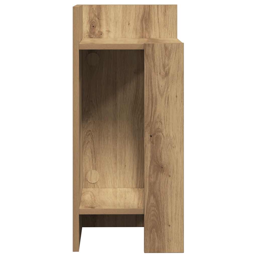Masă laterală cu poliță Stejar artizanal 25,5x27x60 cm GartenMobel Dekor