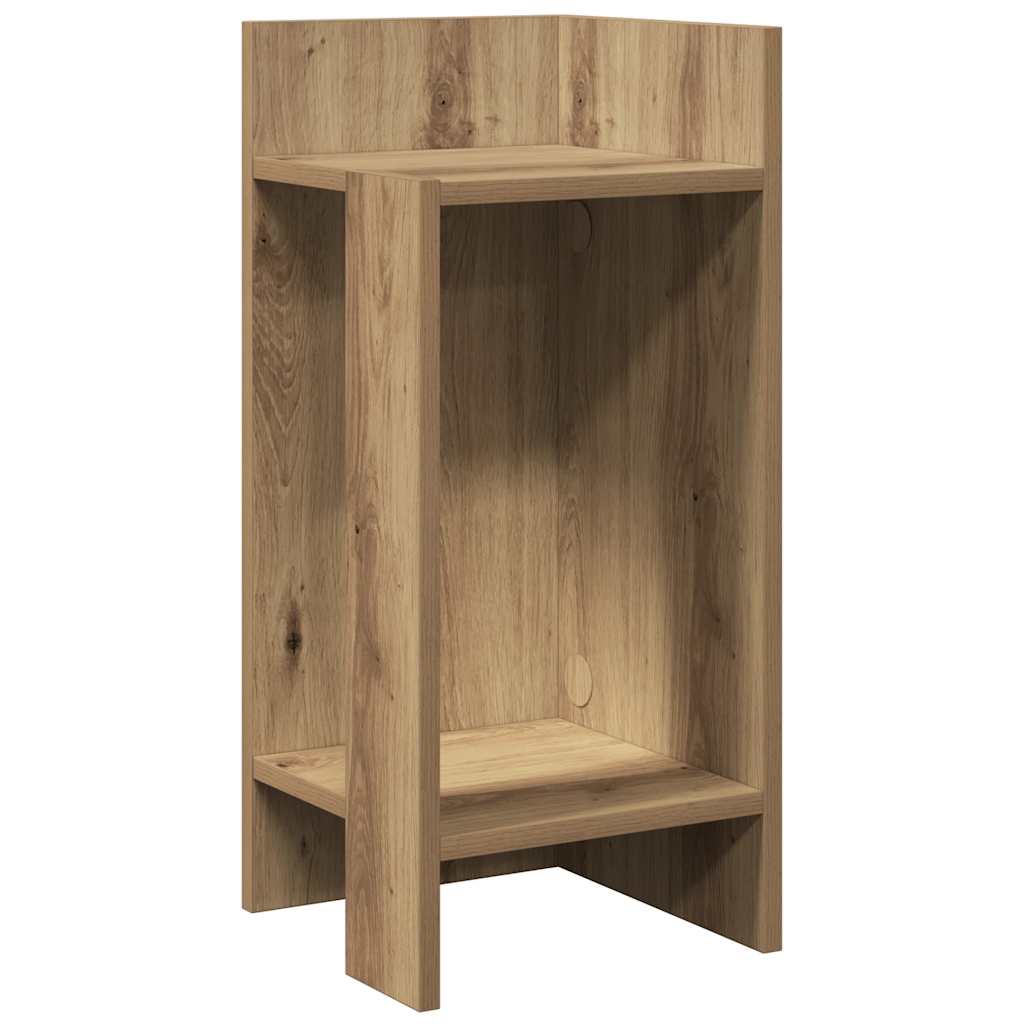 Masă laterală cu poliță Stejar artizanal 25,5x27x60 cm GartenMobel Dekor