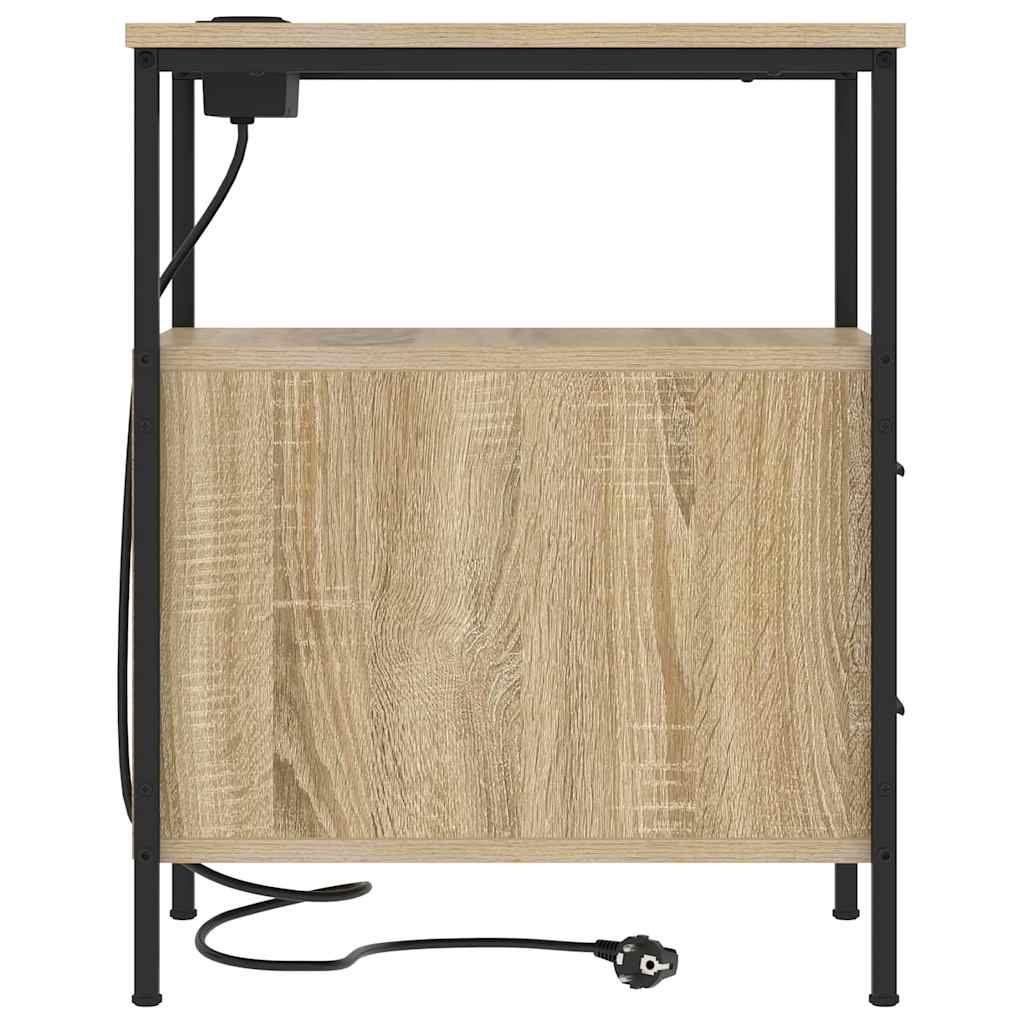 Noptieră cu sertar Stejar sonoma 30 x 48 x 61 cm Lemn compozit GartenMobel Dekor