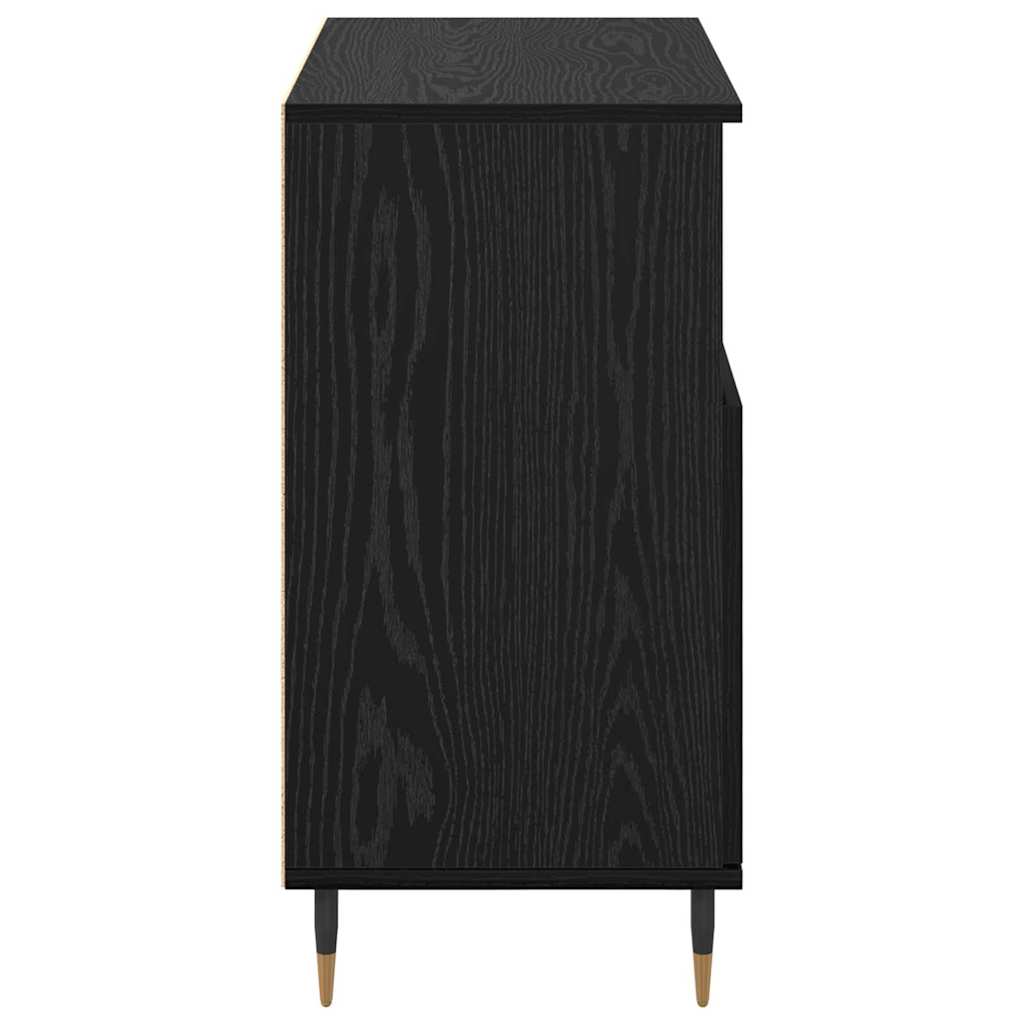 Bufet Stejar negru 60 x 35 x 70 cm Lemn compozit GartenMobel Dekor