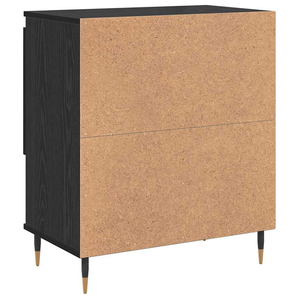 Bufet Stejar negru 60 x 35 x 70 cm Lemn compozit GartenMobel Dekor