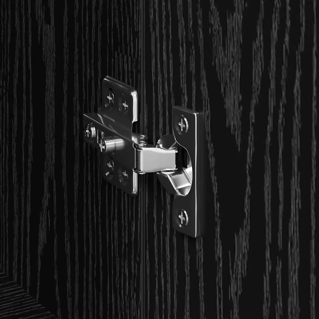 Bufet Stejar negru 60 x 35 x 70 cm Lemn compozit GartenMobel Dekor