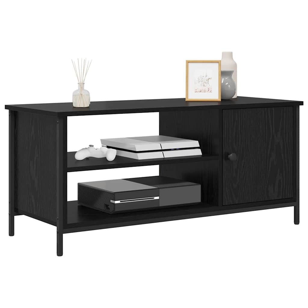 Cabinet TV Stejar negru 100 x 40 x 45 cm Lemn compozit GartenMobel Dekor