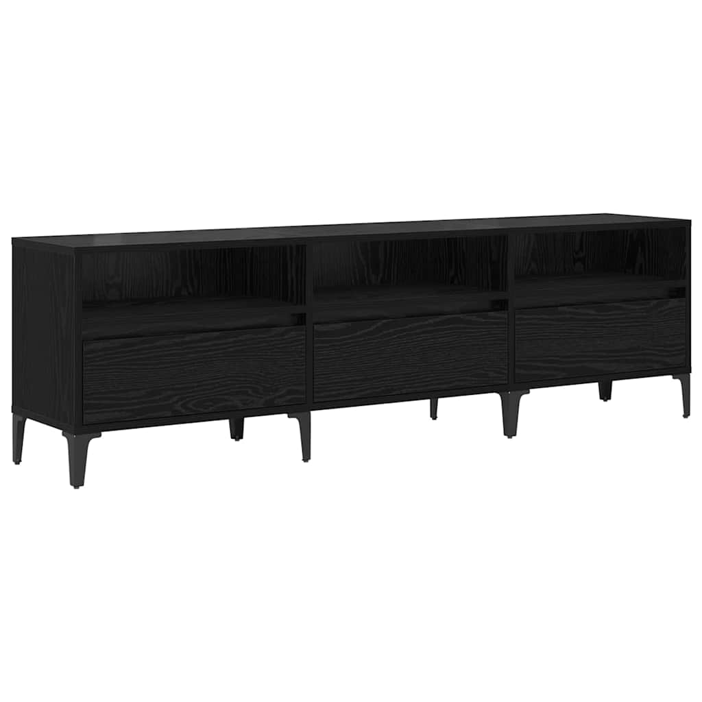 Cabinet TV Stejar negru 150 x 30 x 44.5 cm Lemn compozit GartenMobel Dekor