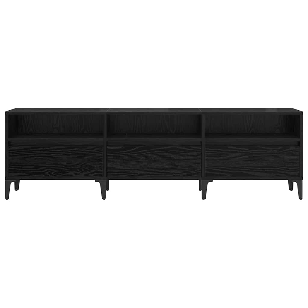 Cabinet TV Stejar negru 150 x 30 x 44.5 cm Lemn compozit GartenMobel Dekor