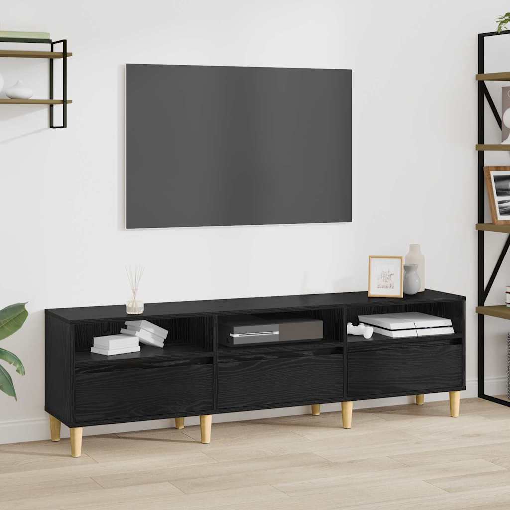 Cabinet TV Stejar negru 150 x 30 x 45 cm Lemn compozit GartenMobel Dekor