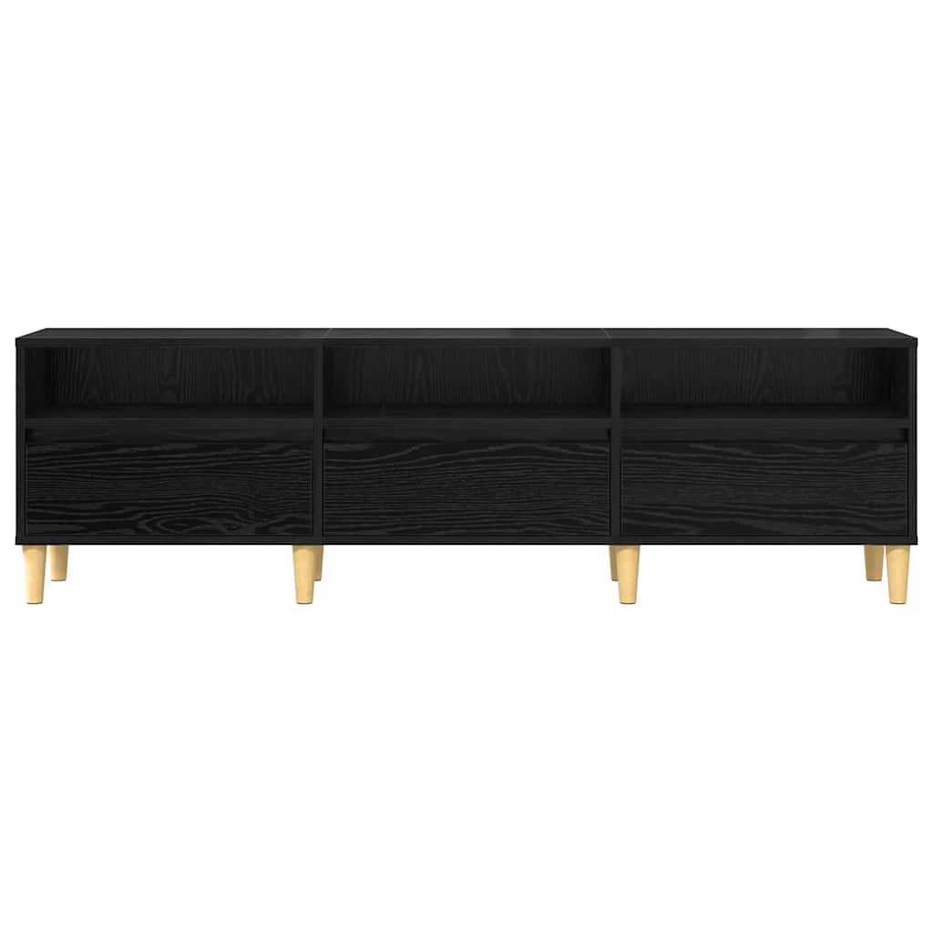 Cabinet TV Stejar negru 150 x 30 x 45 cm Lemn compozit GartenMobel Dekor