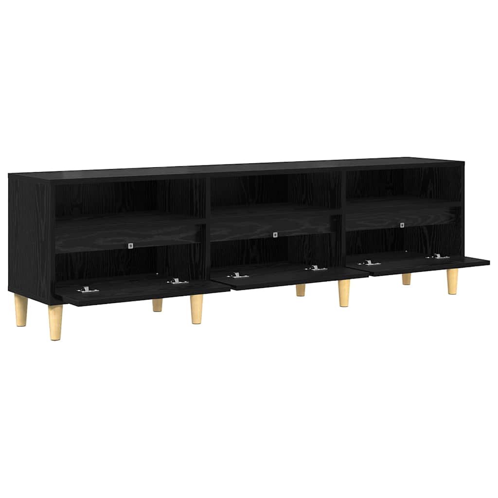 Cabinet TV Stejar negru 150 x 30 x 45 cm Lemn compozit GartenMobel Dekor