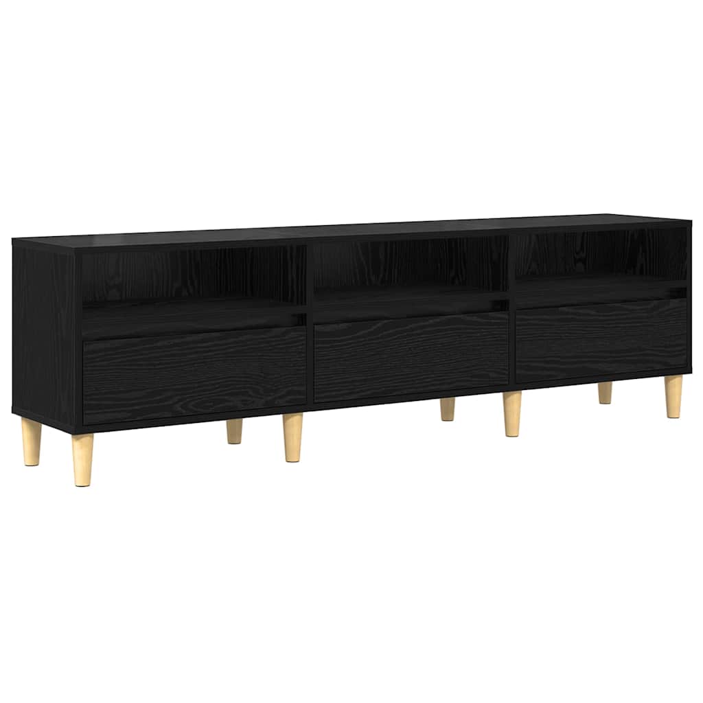 Cabinet TV Stejar negru 150 x 30 x 45 cm Lemn compozit GartenMobel Dekor